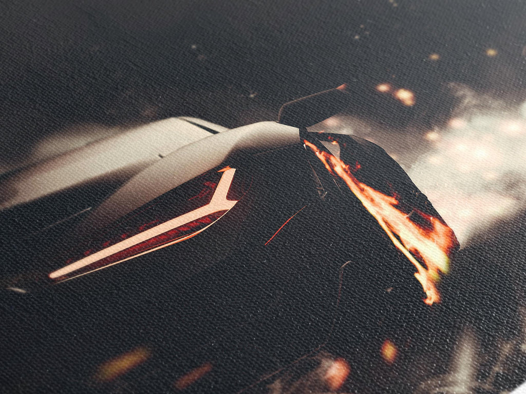 Supercar-Leinwanddruck, moderne Rennsport-Wandkunst, großes mehrteiliges Kunstwerk, Sportwagen-Kunstdruck, dynamische Wanddekoration für Zuhause
