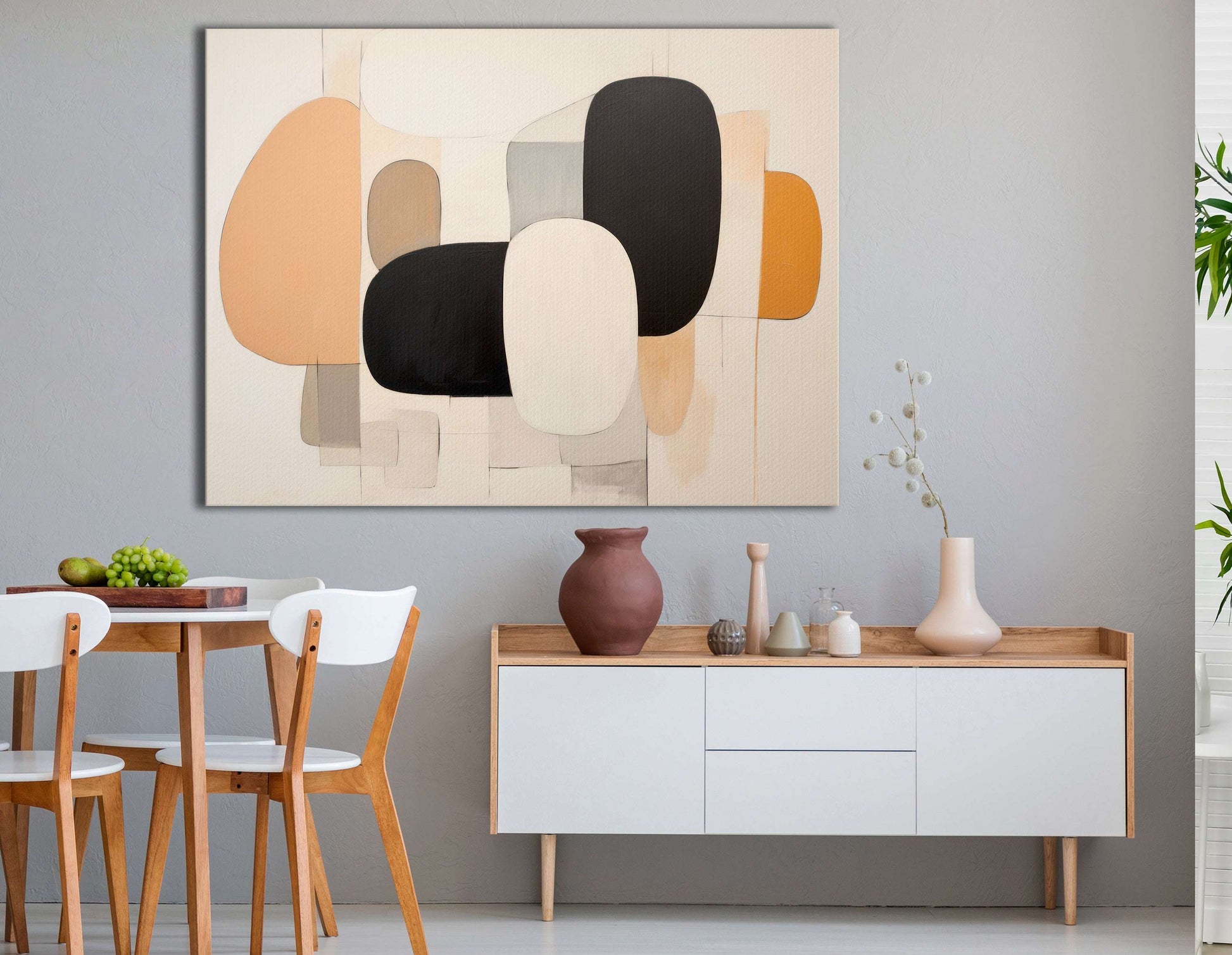 Earthy Color Blocks - Canvas Print - Artoholica Ready to Hang Canvas Print