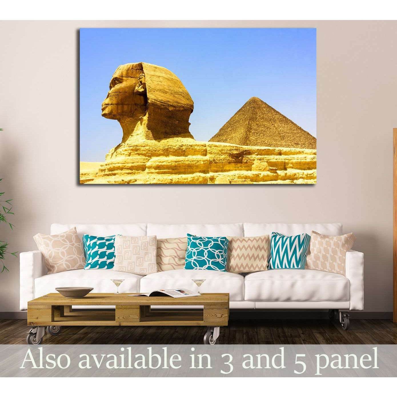 Egyptian pyramids in Giza №2199 Ready to Hang Canvas PrintCanvas art arrives ready to hang, with hanging accessories included and no additional framing required. Every canvas print is hand-crafted, made on-demand at our workshop and expertly stretched aro