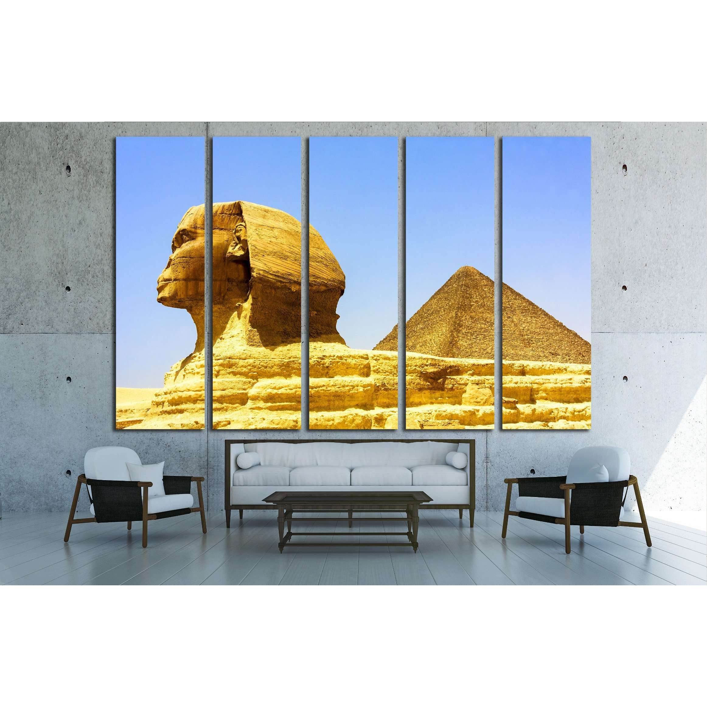 Egyptian pyramids in Giza №2199 Ready to Hang Canvas PrintCanvas art arrives ready to hang, with hanging accessories included and no additional framing required. Every canvas print is hand-crafted, made on-demand at our workshop and expertly stretched aro