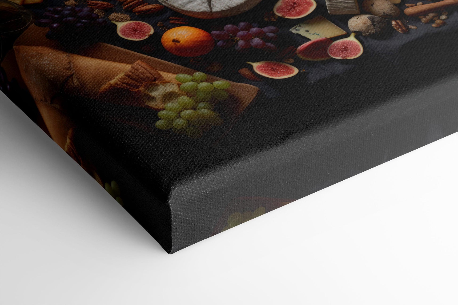 Elegant Cheese and Fruit Arrangement - Canvas Print - Artoholica Ready to Hang Canvas Print