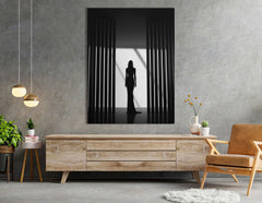 Elegant Woman Silhouette - Canvas Print - Artoholica Ready to Hang Canvas Print