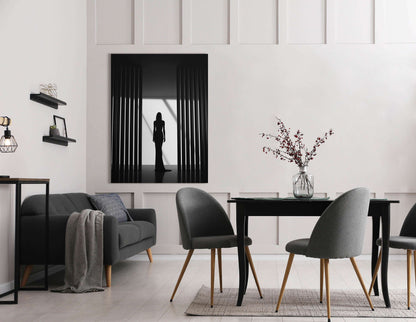 Elegant Woman Silhouette - Canvas Print - Artoholica Ready to Hang Canvas Print