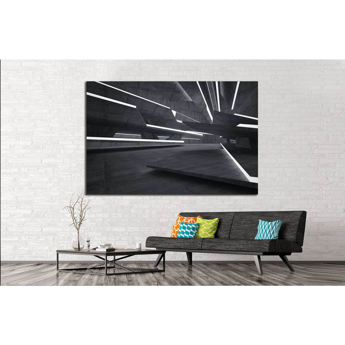 Empty dark abstract №1075 Ready to Hang Canvas PrintCanvas art arrives ready to hang, with hanging accessories included and no additional framing required. Every canvas print is hand-crafted, made on-demand at our workshop and expertly stretched around 10