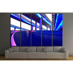 Empty road floor with city elevated bridge of night scene №3286 Ready to Hang Canvas PrintCanvas art arrives ready to hang, with hanging accessories included and no additional framing required. Every canvas print is hand-crafted, made on-demand at our wor