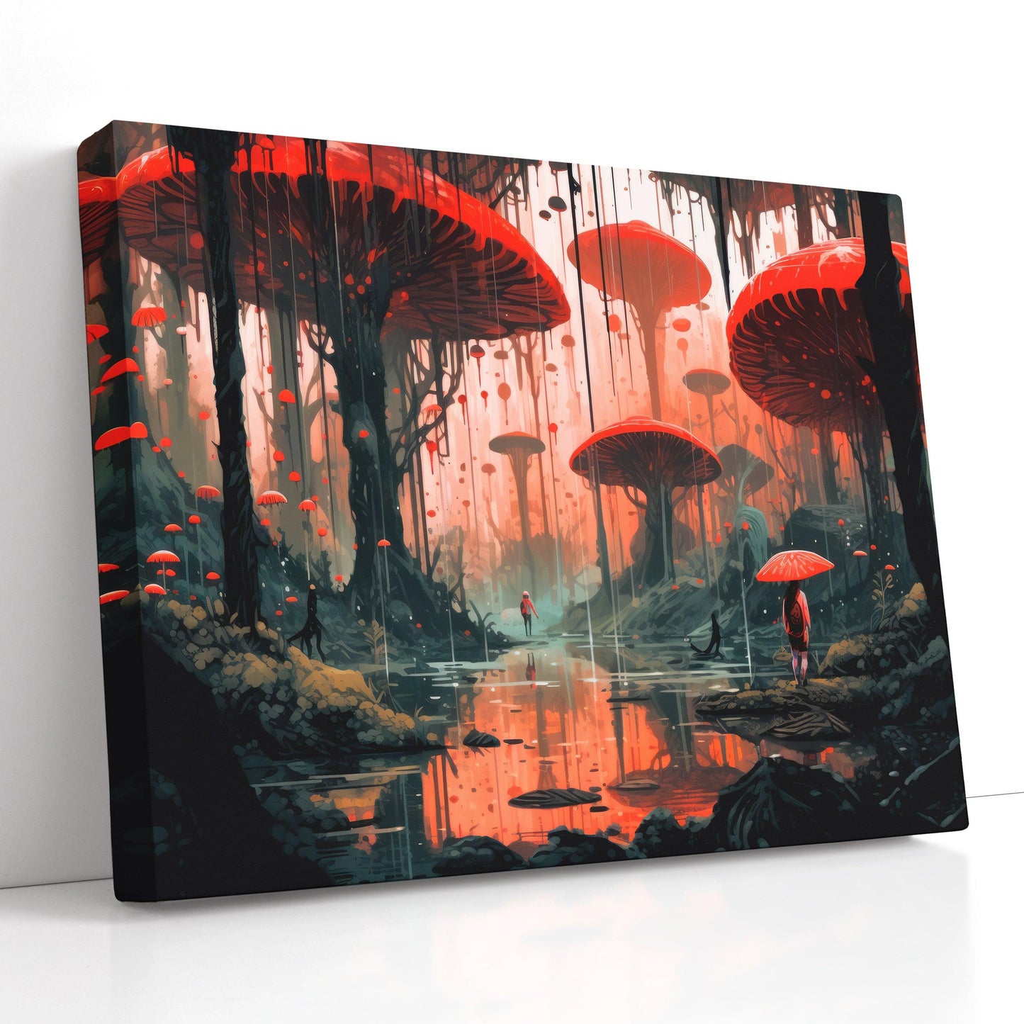 Enchanted Mushroom Forest - Canvas Print - Artoholica Ready to Hang Canvas Print