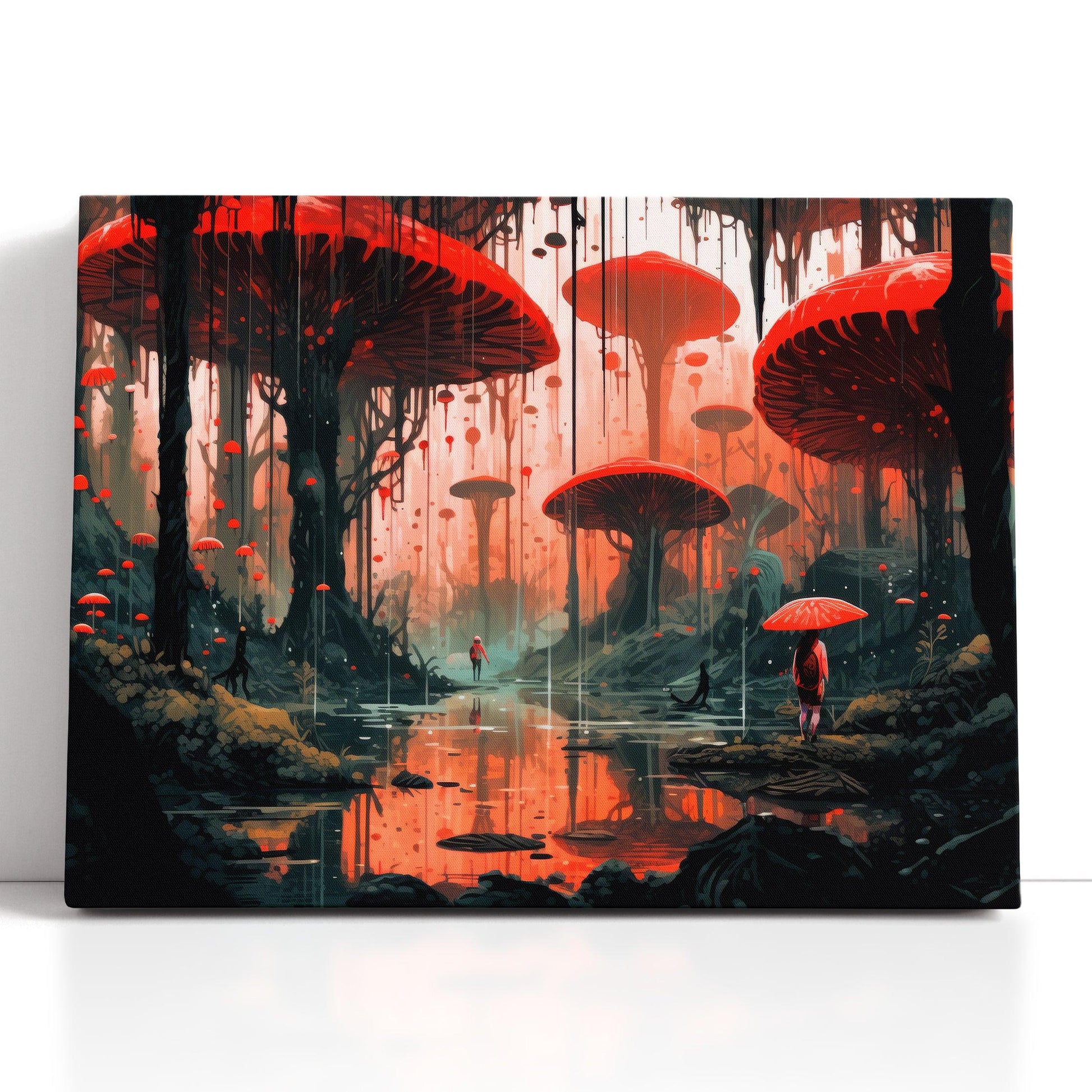 Enchanted Mushroom Forest - Canvas Print - Artoholica Ready to Hang Canvas Print