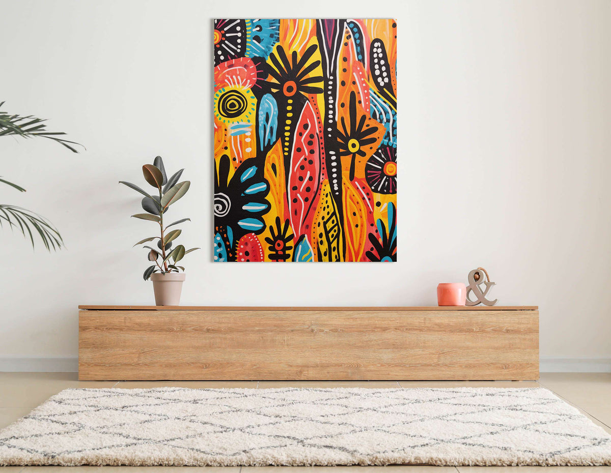 Energetic Abstract Pattern - Canvas Print - Artoholica Ready to Hang Canvas Print