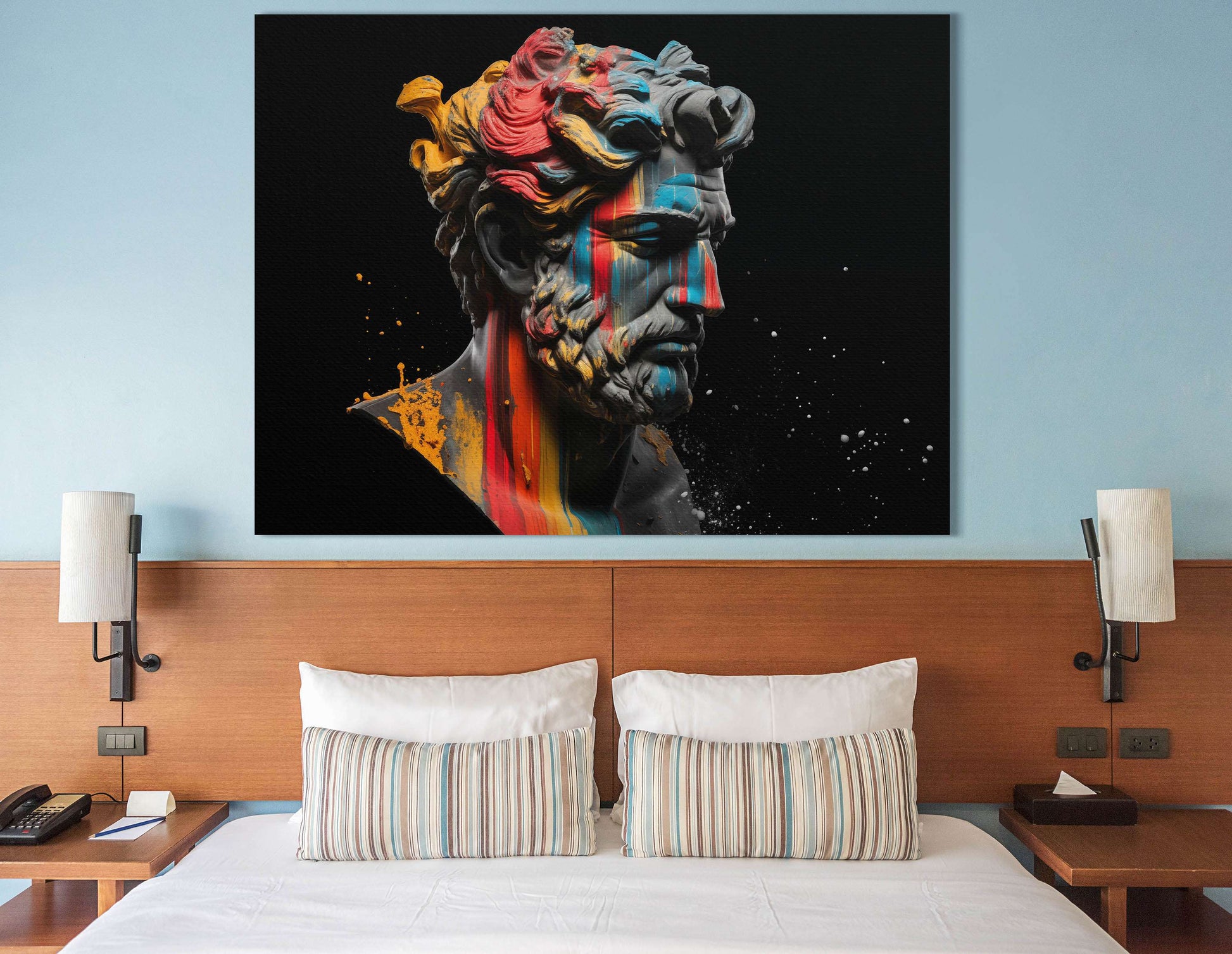 Expressive Painted Sculpture - Canvas Print - Artoholica Ready to Hang Canvas Print