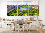 Central Park Wall Art, Aerial View of New York Central Park Art Print, Extra Large New York Cityscape Canvas Print, NYC Office Wall Decor