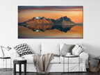 Vestrahorn Mountains Canvas Print, Iceland Sunset Wall Art, Stokksnes Landscape Artwork, Scandinavian Nature Decor, Icelandic Mountain Scene