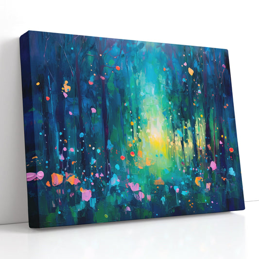 Fairy Night Forest - Canvas Print - Artoholica Ready to Hang Canvas Print