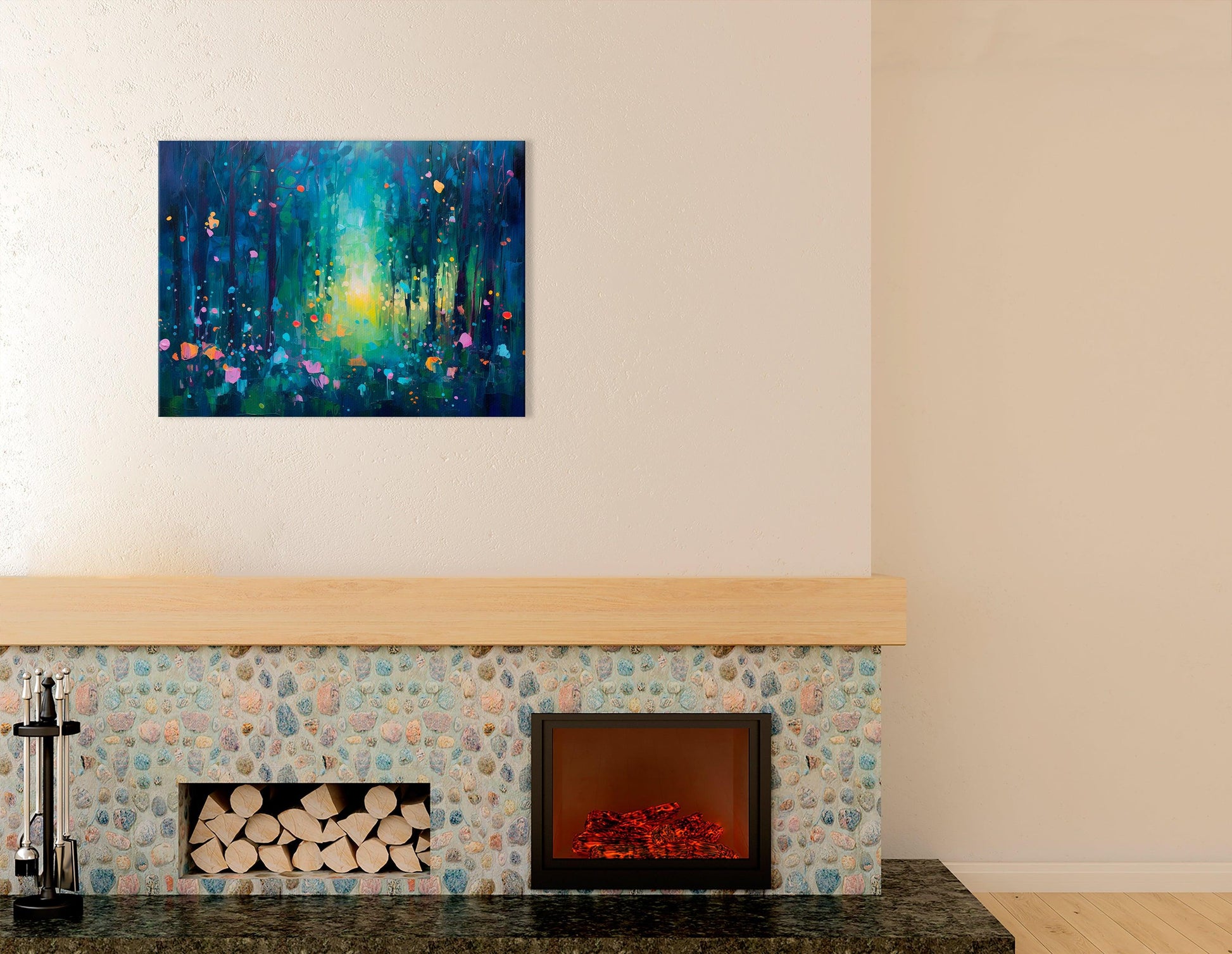 Fairy Night Forest - Canvas Print - Artoholica Ready to Hang Canvas Print