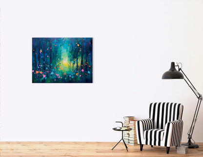 Fairy Night Forest - Canvas Print - Artoholica Ready to Hang Canvas Print