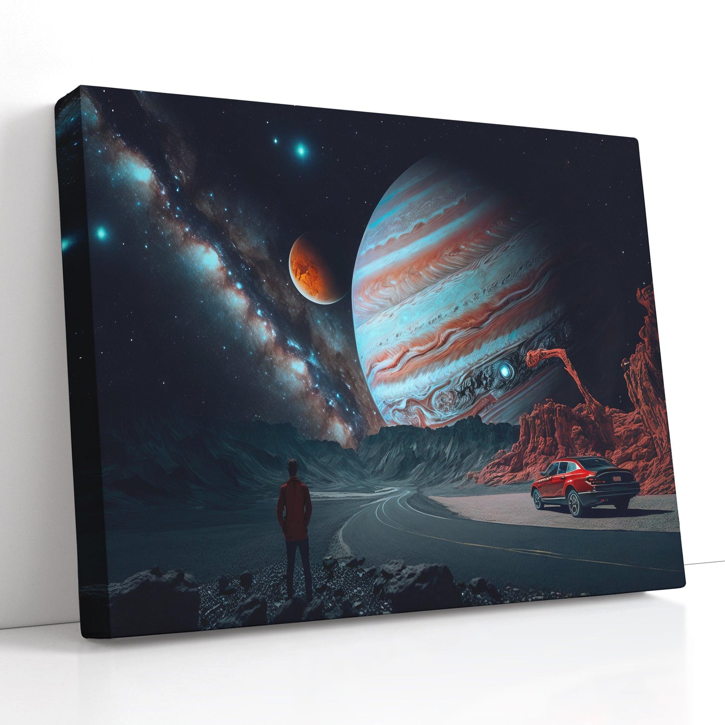 Fantastic Landscape with Jupiter - Canvas Print - Artoholica Ready to Hang Canvas Print