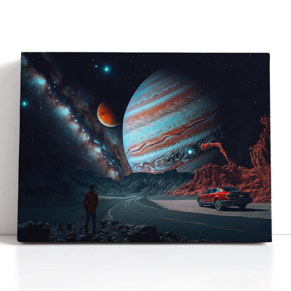 Fantastic Landscape with Jupiter - Canvas Print - Artoholica Ready to Hang Canvas Print