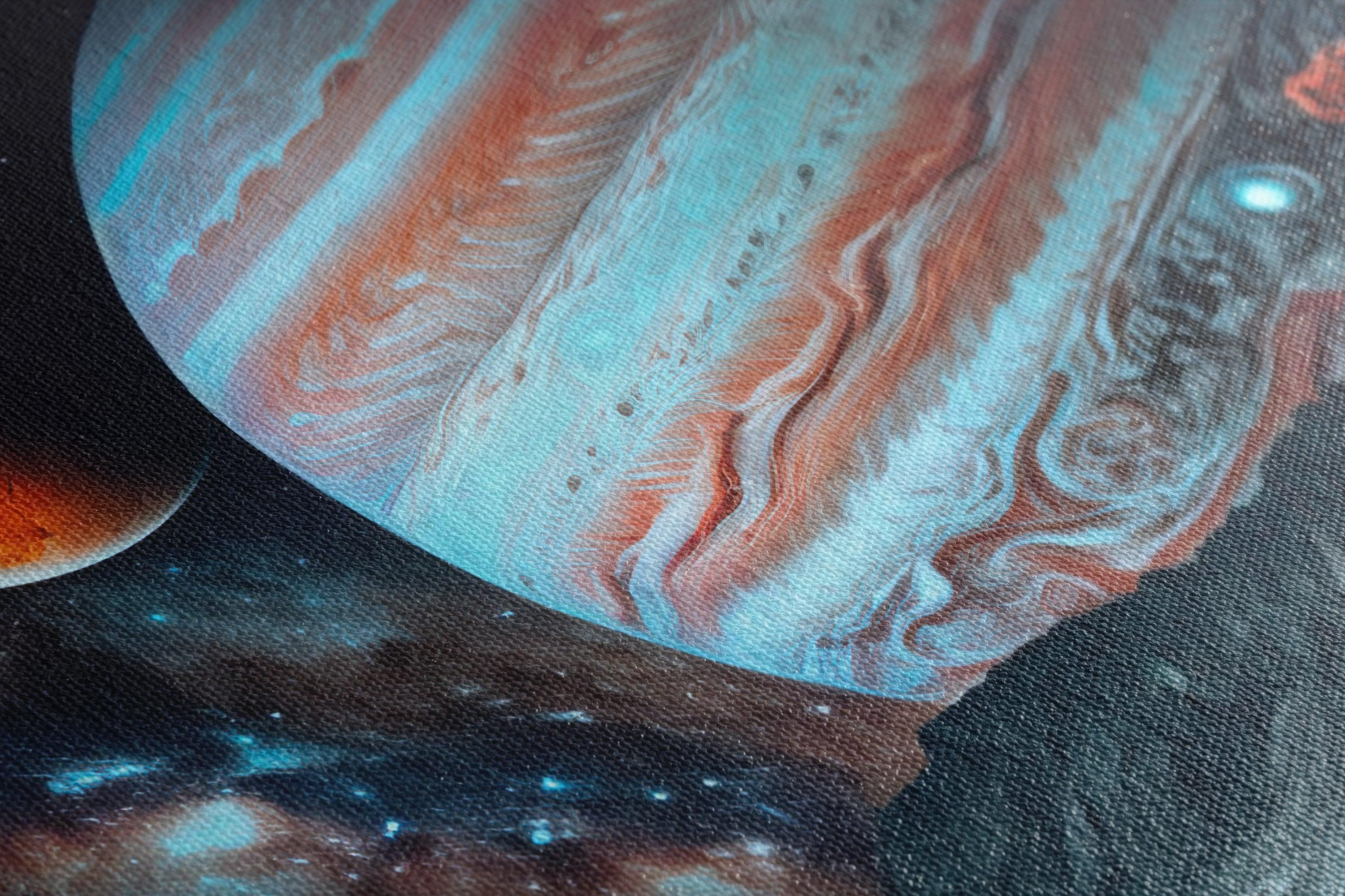 Fantastic Landscape with Jupiter - Canvas Print - Artoholica Ready to Hang Canvas Print