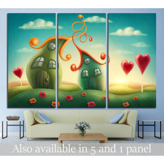 Fantasy houses №710 Ready to Hang Canvas PrintCanvas art arrives ready to hang, with hanging accessories included and no additional framing required. Every canvas print is hand-crafted, made on-demand at our workshop and expertly stretched around 100% Nor