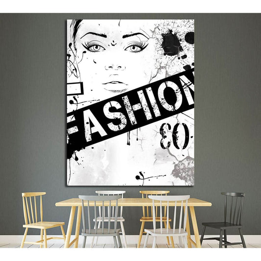 fashion №4533 Ready to Hang Canvas PrintCanvas art arrives ready to hang, with hanging accessories included and no additional framing required. Every canvas print is hand-crafted, made on-demand at our workshop and expertly stretched around 100% North Ame