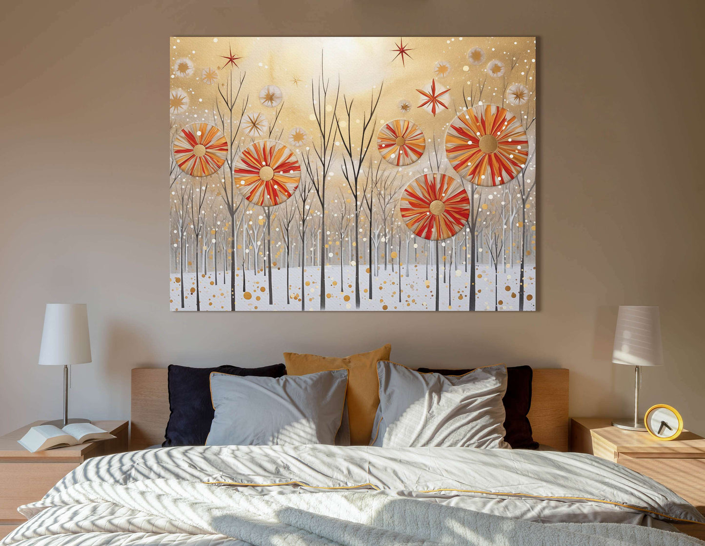 Festive Winter Forest - Canvas Print - Artoholica Ready to Hang Canvas Print