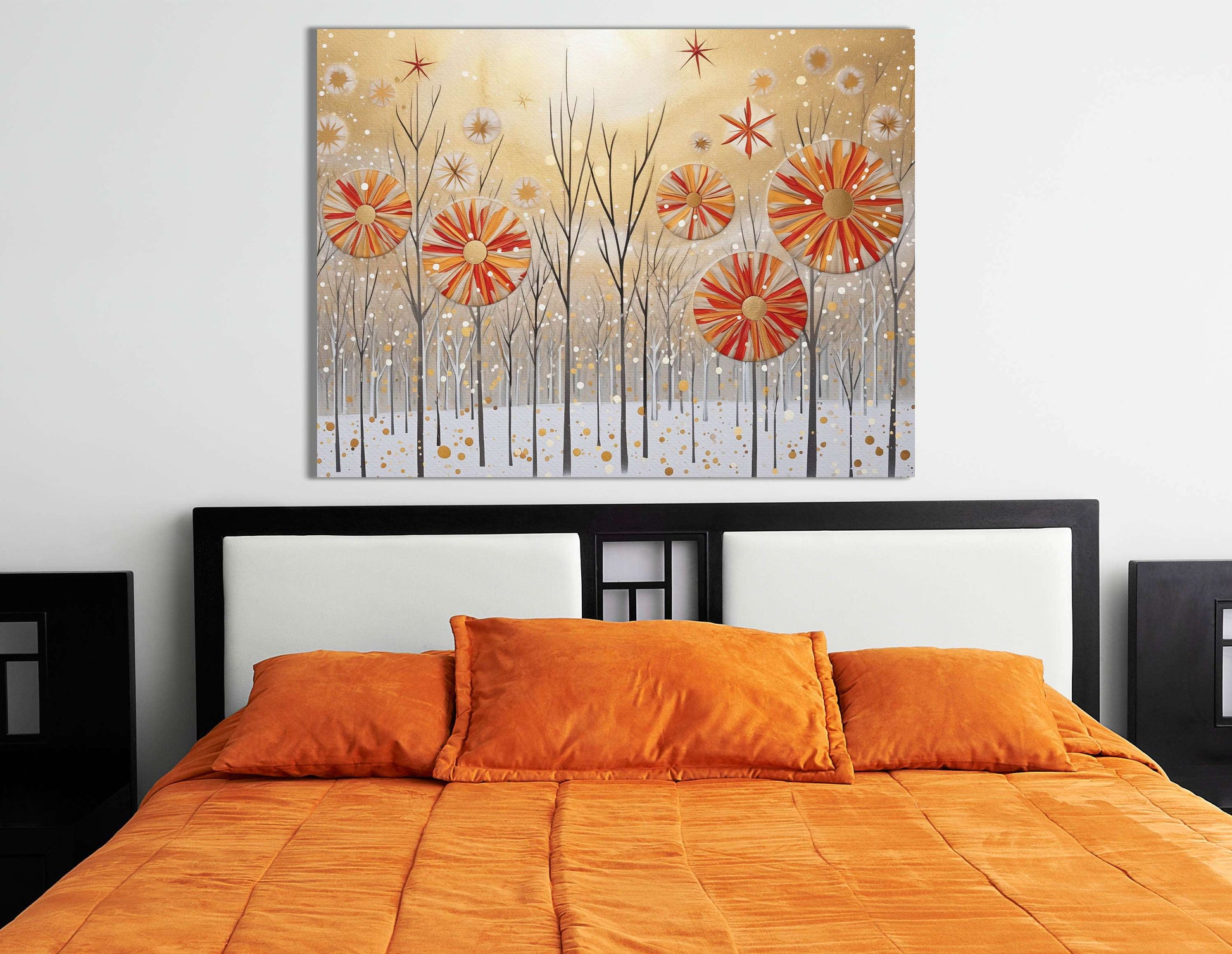 Festive Winter Forest - Canvas Print - Artoholica Ready to Hang Canvas Print