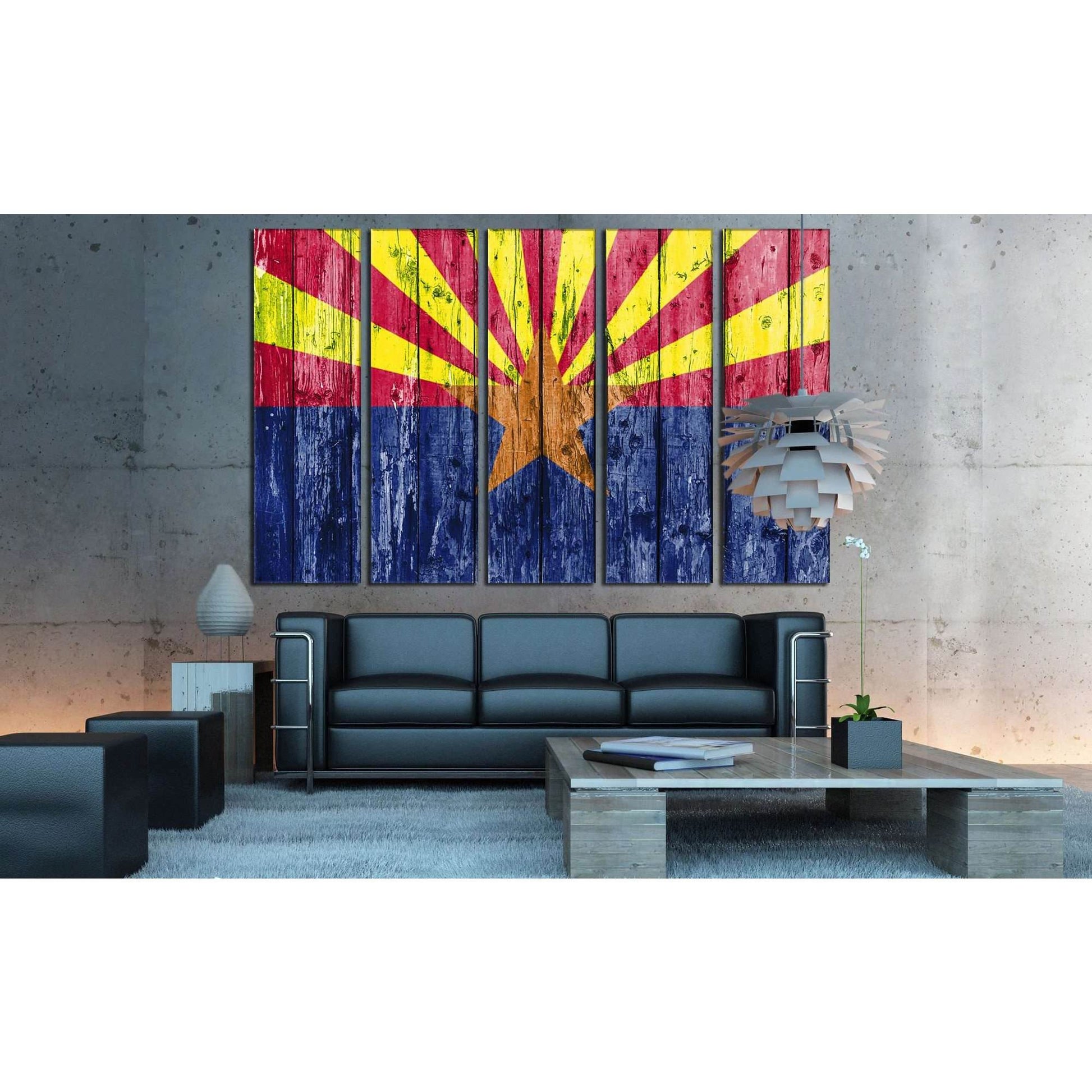 Flag of Arizona №834 Ready to Hang Canvas PrintCanvas art arrives ready to hang, with hanging accessories included and no additional framing required. Every canvas print is hand-crafted, made on-demand at our workshop and expertly stretched around 100% No