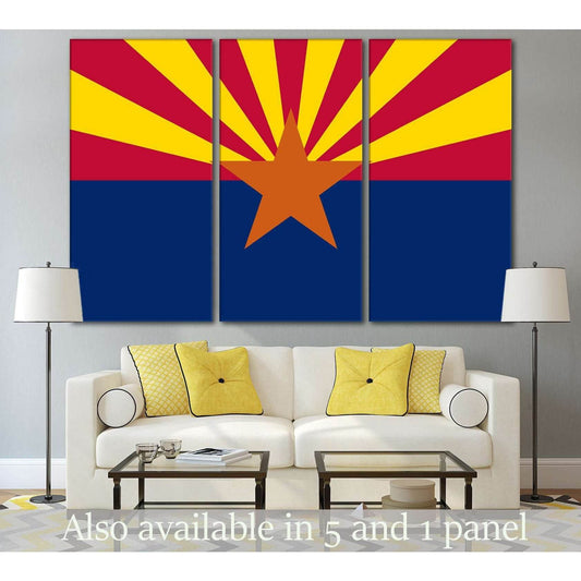 Flag of Arizona №833 Ready to Hang Canvas PrintCanvas art arrives ready to hang, with hanging accessories included and no additional framing required. Every canvas print is hand-crafted, made on-demand at our workshop and expertly stretched around 100% No