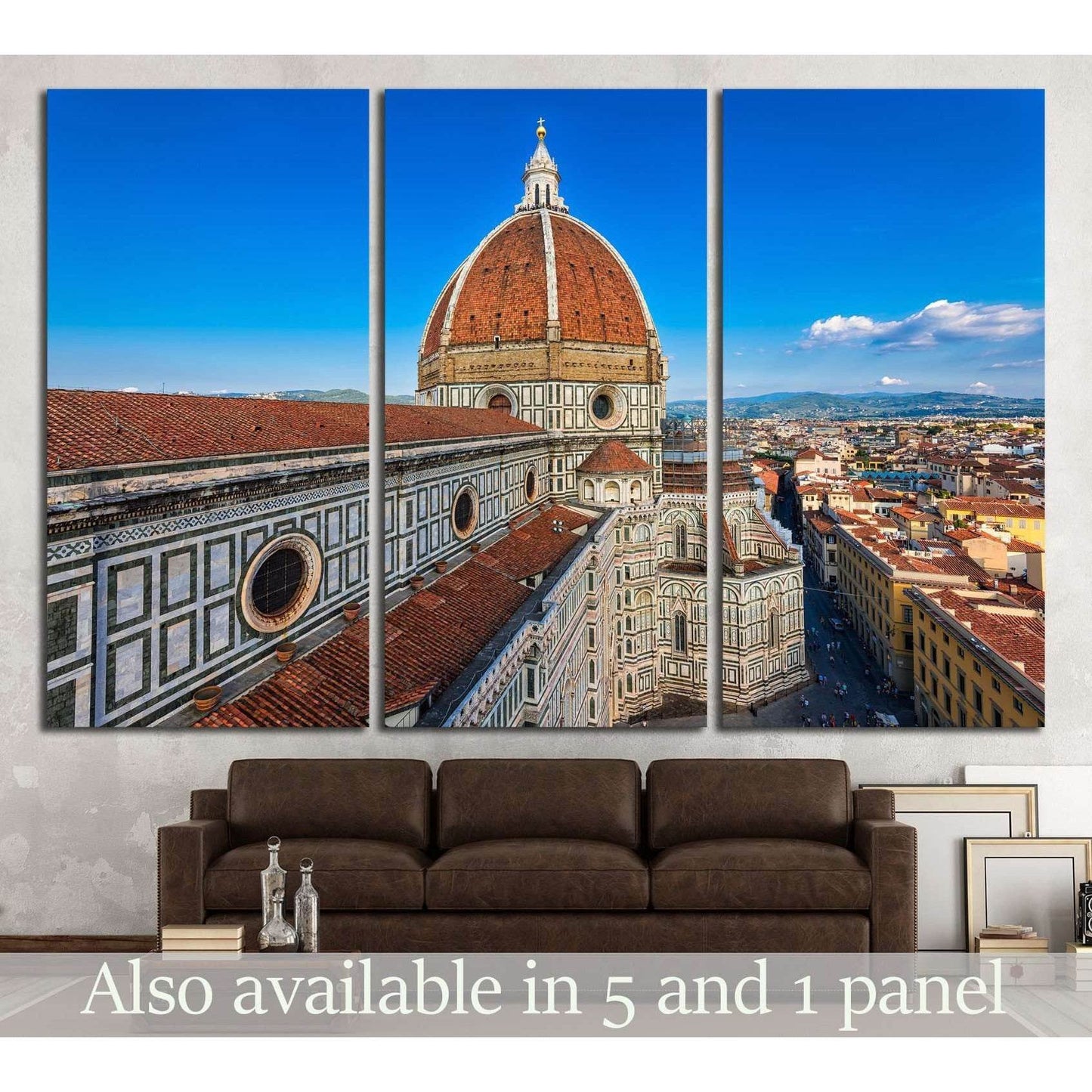 Florence Duomo. Basilica di Santa Maria del Fiore in Florence, Italy №1803 Ready to Hang Canvas PrintCanvas art arrives ready to hang, with hanging accessories included and no additional framing required. Every canvas print is hand-crafted, made on-demand