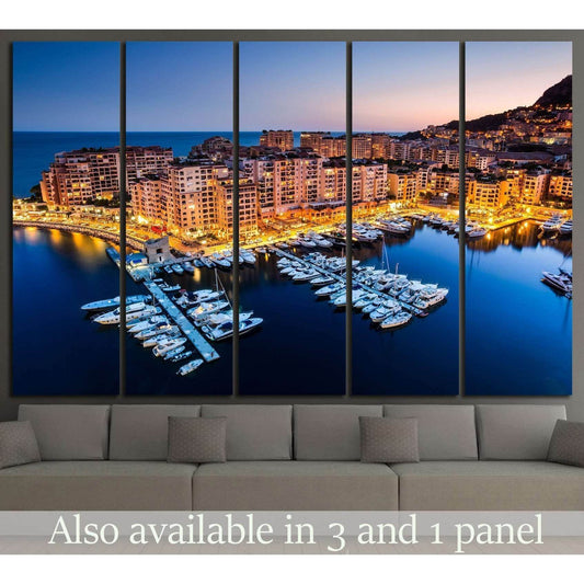 Fontvieille and Monaco Harbor №791 Ready to Hang Canvas PrintCanvas art arrives ready to hang, with hanging accessories included and no additional framing required. Every canvas print is hand-crafted, made on-demand at our workshop and expertly stretched