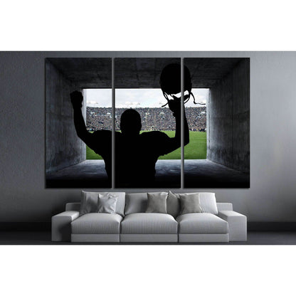 Football Player running out of the Stadium Tunnel №2123 Ready to Hang Canvas PrintCanvas art arrives ready to hang, with hanging accessories included and no additional framing required. Every canvas print is hand-crafted, made on-demand at our workshop an