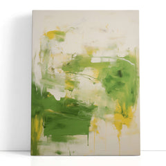Forest Green and Yellow Springtime Meadow - Canvas Print - Artoholica Ready to Hang Canvas Print
