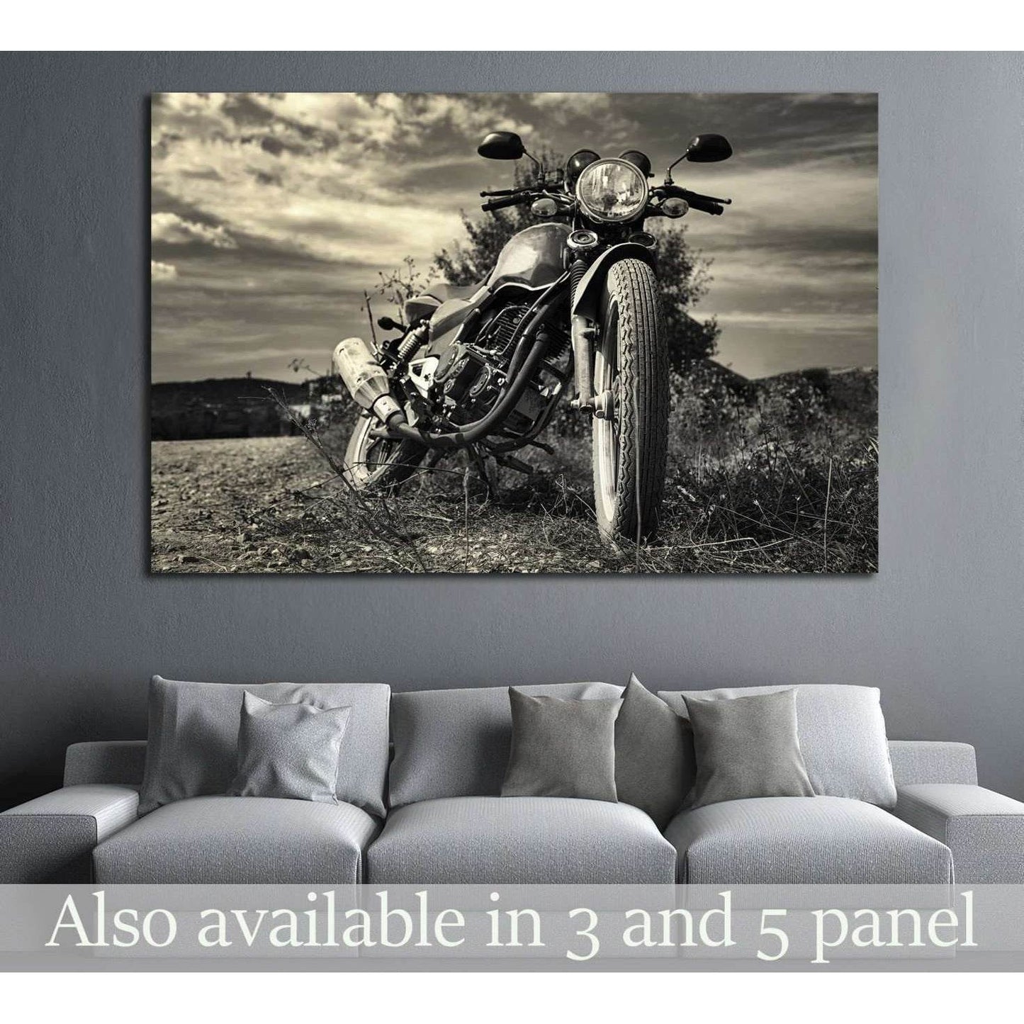 Freedom.Motorbike under sky №1868 Ready to Hang Canvas PrintCanvas art arrives ready to hang, with hanging accessories included and no additional framing required. Every canvas print is hand-crafted, made on-demand at our workshop and expertly stretched a