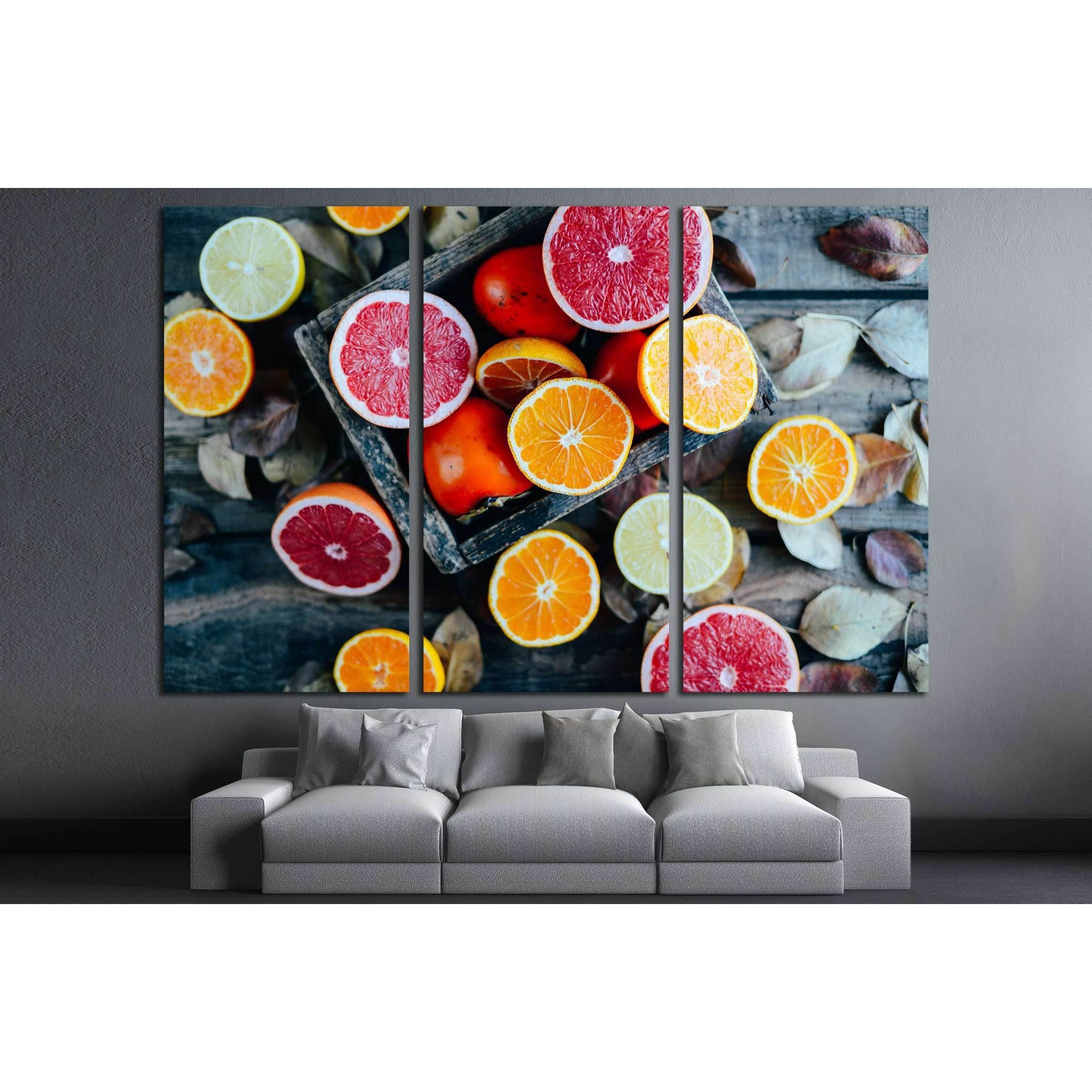 Fresh fruits. Mixed fruits background №3270 Ready to Hang Canvas PrintCanvas art arrives ready to hang, with hanging accessories included and no additional framing required. Every canvas print is hand-crafted, made on-demand at our workshop and expertly s