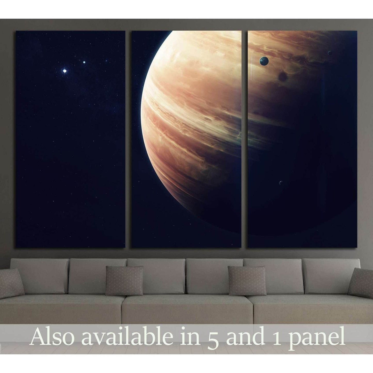 Gas giant planet. Beauty of deep space. Billions of galaxies in the universe. №2419 Ready to Hang Canvas PrintCanvas art arrives ready to hang, with hanging accessories included and no additional framing required. Every canvas print is hand-crafted, made