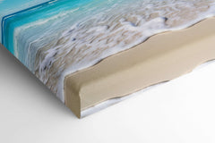Gentle Ocean Waves on the Sandy Beach - Canvas Print - Artoholica Ready to Hang Canvas Print