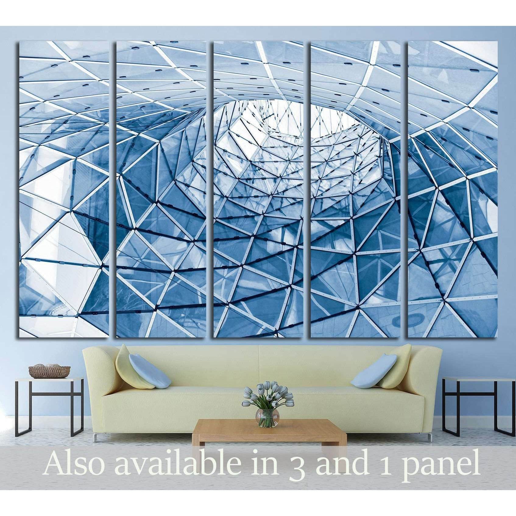 geometric glass facade №1592 Ready to Hang Canvas PrintCanvas art arrives ready to hang, with hanging accessories included and no additional framing required. Every canvas print is hand-crafted, made on-demand at our workshop and expertly stretched around