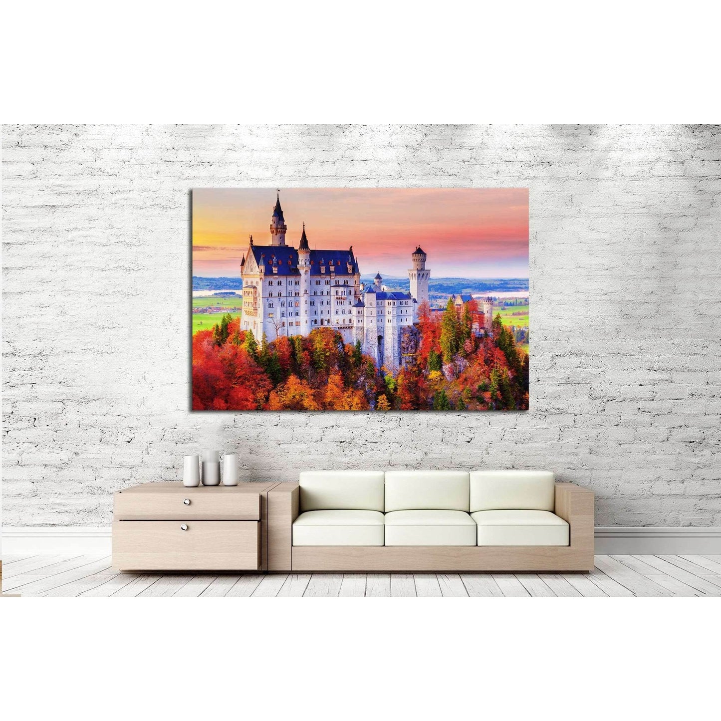 Germany, Neuschwanstein Castle №1804 Ready to Hang Canvas PrintCanvas art arrives ready to hang, with hanging accessories included and no additional framing required. Every canvas print is hand-crafted, made on-demand at our workshop and expertly stretche