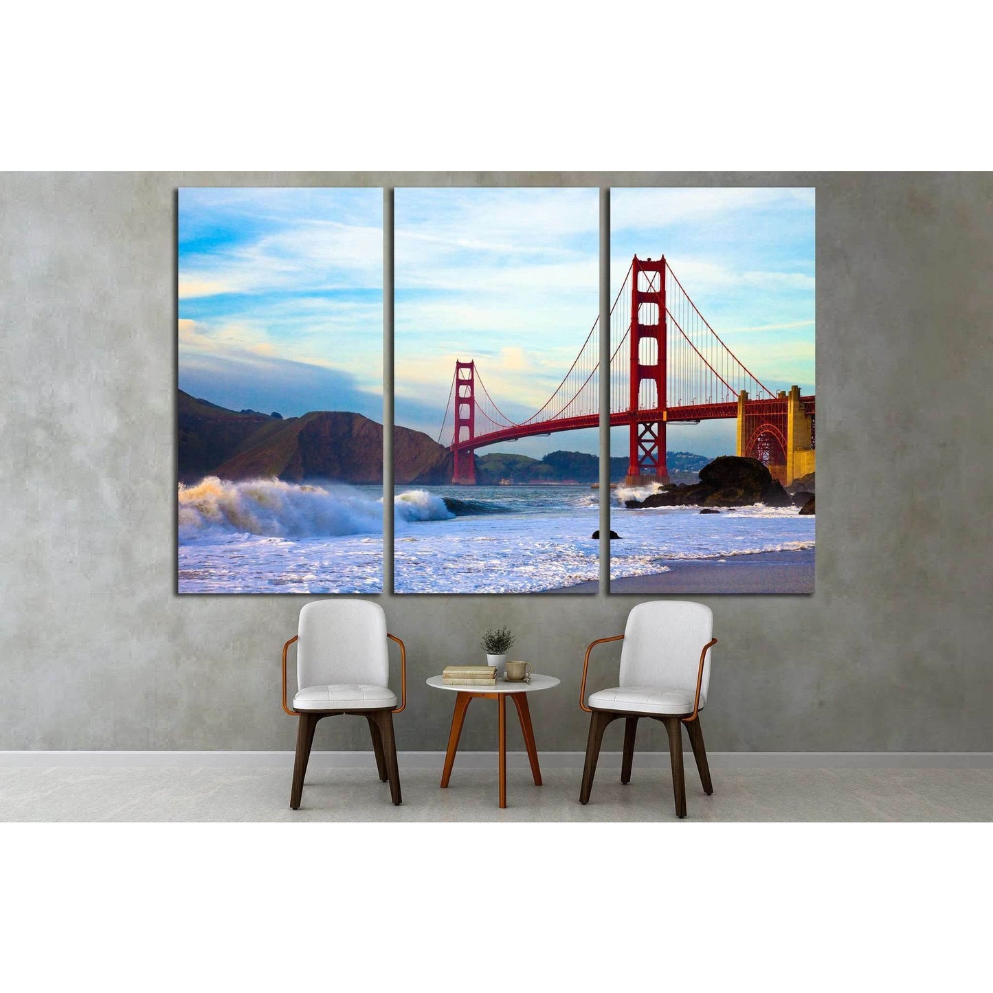 Golden Gate Bridge, Marshall Beach, San Francisco №1506 Ready to Hang Canvas PrintCanvas art arrives ready to hang, with hanging accessories included and no additional framing required. Every canvas print is hand-crafted, made on-demand at our workshop an