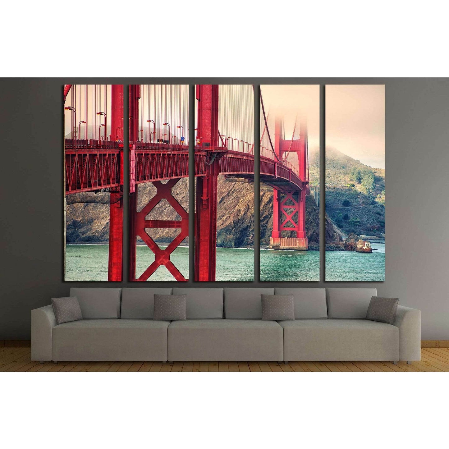 golden gate №1936 Ready to Hang Canvas PrintCanvas art arrives ready to hang, with hanging accessories included and no additional framing required. Every canvas print is hand-crafted, made on-demand at our workshop and expertly stretched around 100% North