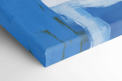 Graceful Swan in Blue Tones - Canvas Print - Artoholica Ready to Hang Canvas Print