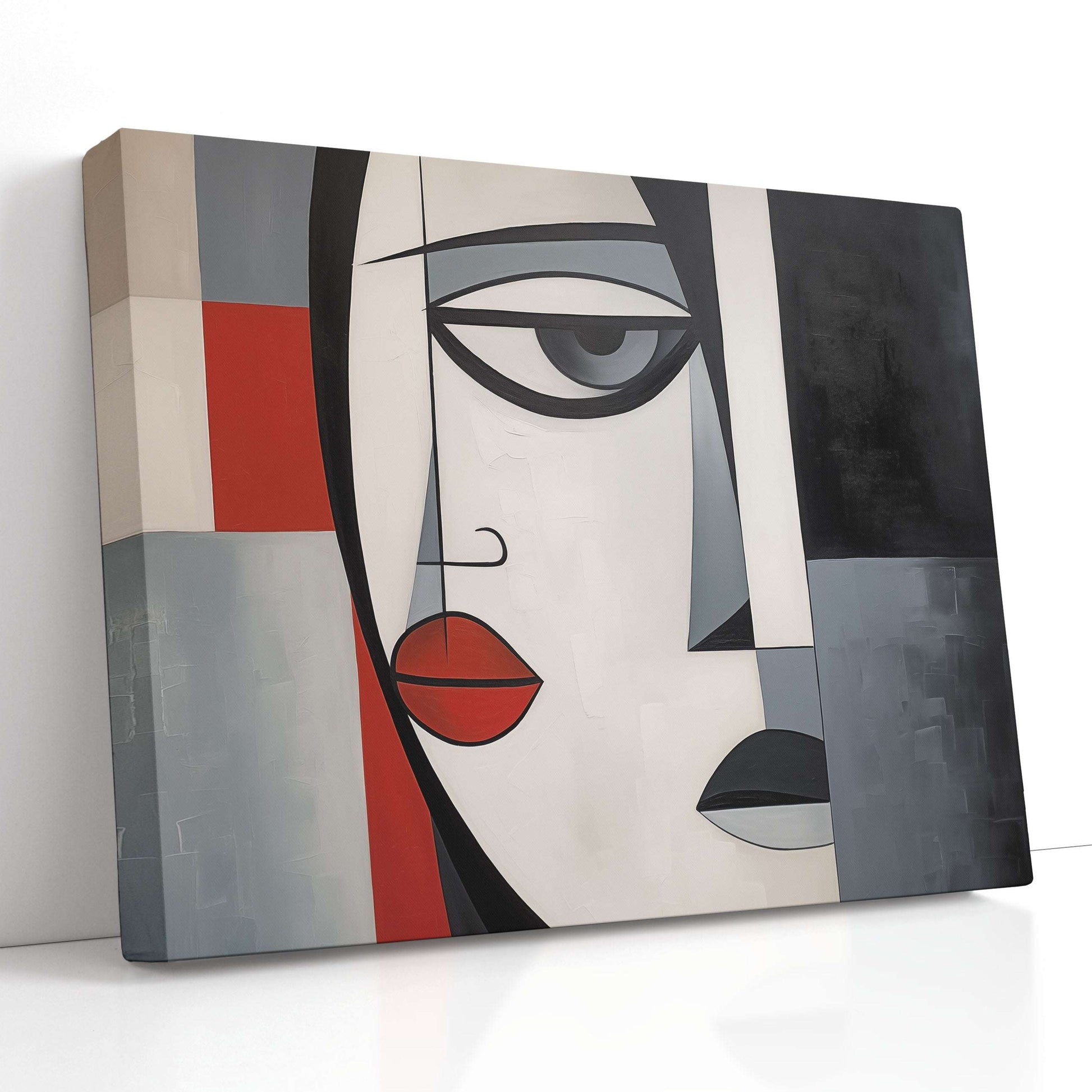 Graphic Abstract Face - Canvas Print - Artoholica Ready to Hang Canvas Print