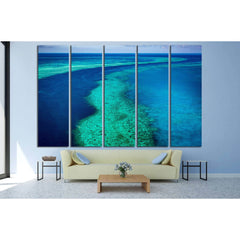 Great Barrier Reef, Queensland, Australia. Airlie beach scenic flight. Hardy Reef №3122 Ready to Hang Canvas PrintCanvas art arrives ready to hang, with hanging accessories included and no additional framing required. Every canvas print is hand-crafted, m