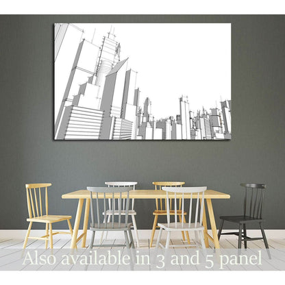 Grey city №1925 Ready to Hang Canvas PrintCanvas art arrives ready to hang, with hanging accessories included and no additional framing required. Every canvas print is hand-crafted, made on-demand at our workshop and expertly stretched around 100% North A