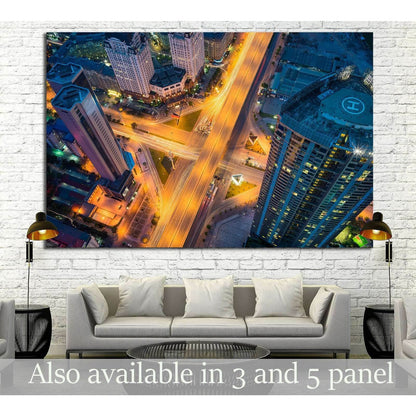 Hanoi cityscape, intersection Pham Hung - Duong Dinh Nghe, Vietnam №1555 Ready to Hang Canvas PrintCanvas art arrives ready to hang, with hanging accessories included and no additional framing required. Every canvas print is hand-crafted, made on-demand a