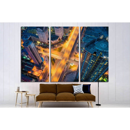 Hanoi cityscape, intersection Pham Hung - Duong Dinh Nghe, Vietnam №1555 Ready to Hang Canvas PrintCanvas art arrives ready to hang, with hanging accessories included and no additional framing required. Every canvas print is hand-crafted, made on-demand a