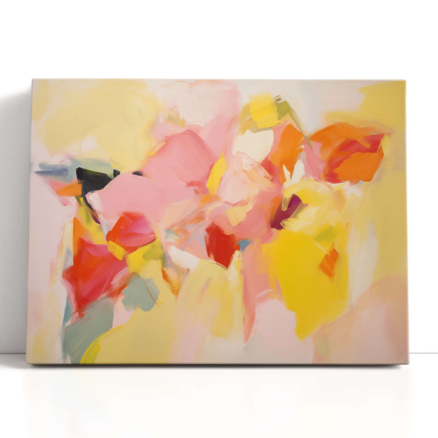 Harmonious Brushstroke Floral - Canvas Print - Artoholica Ready to Hang Canvas Print