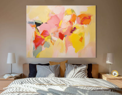 Harmonious Brushstroke Floral - Canvas Print - Artoholica Ready to Hang Canvas Print