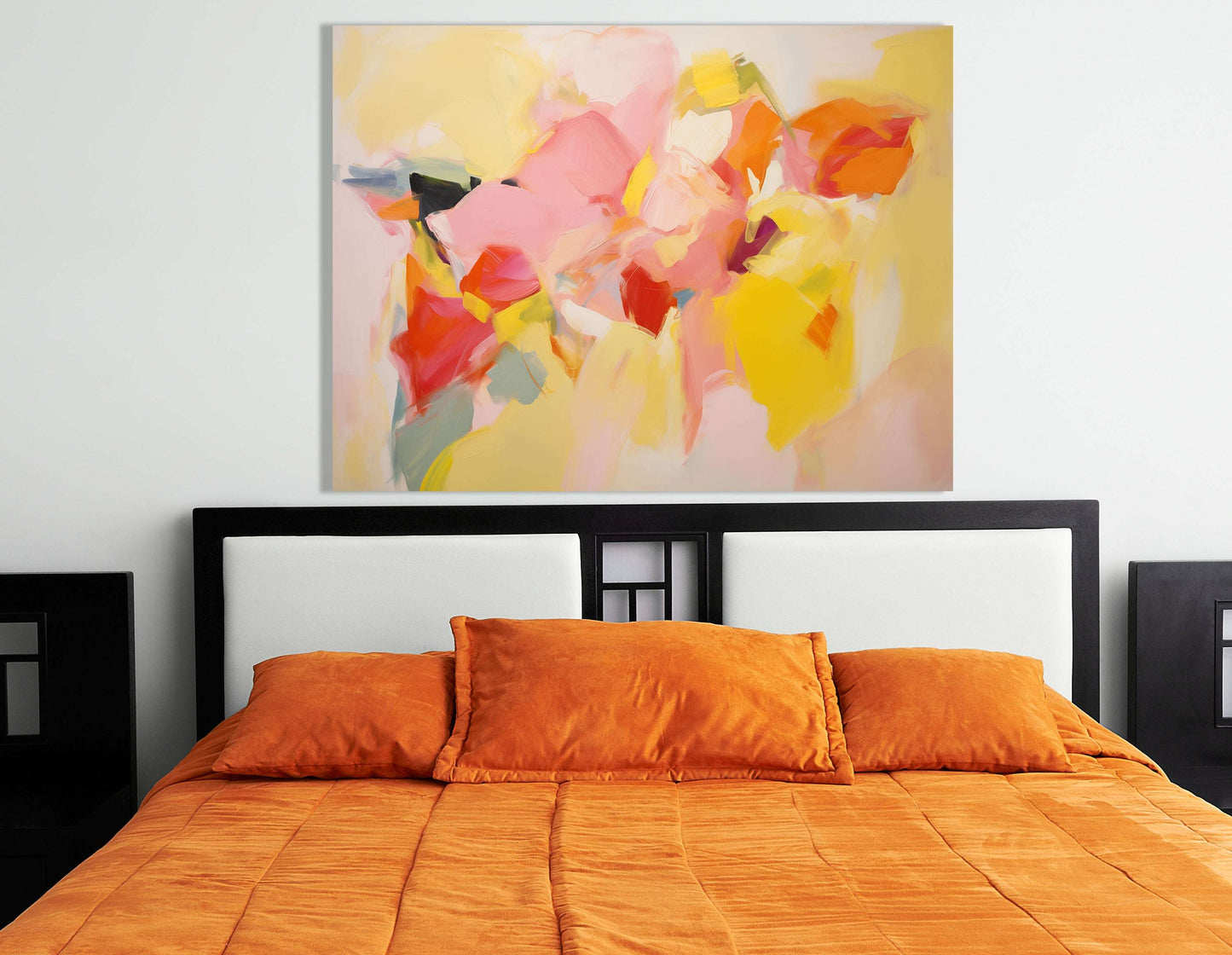 Harmonious Brushstroke Floral - Canvas Print - Artoholica Ready to Hang Canvas Print