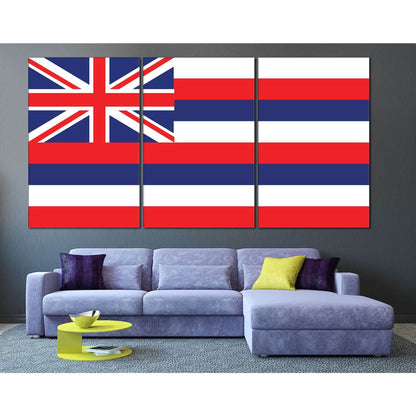 Hawaii Flag №829 Ready to Hang Canvas PrintCanvas art arrives ready to hang, with hanging accessories included and no additional framing required. Every canvas print is hand-crafted, made on-demand at our workshop and expertly stretched around 100% North