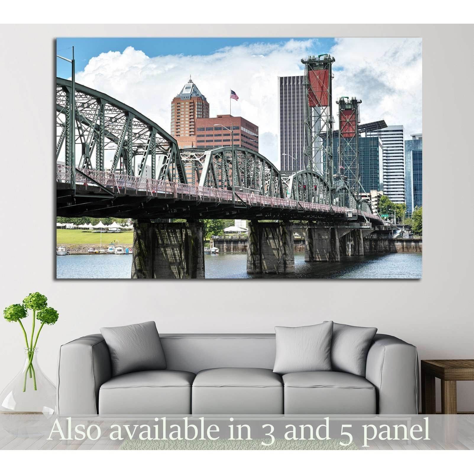 Hawthorn bridge, Portland, Oregon №796 Ready to Hang Canvas PrintCanvas art arrives ready to hang, with hanging accessories included and no additional framing required. Every canvas print is hand-crafted, made on-demand at our workshop and expertly stretc